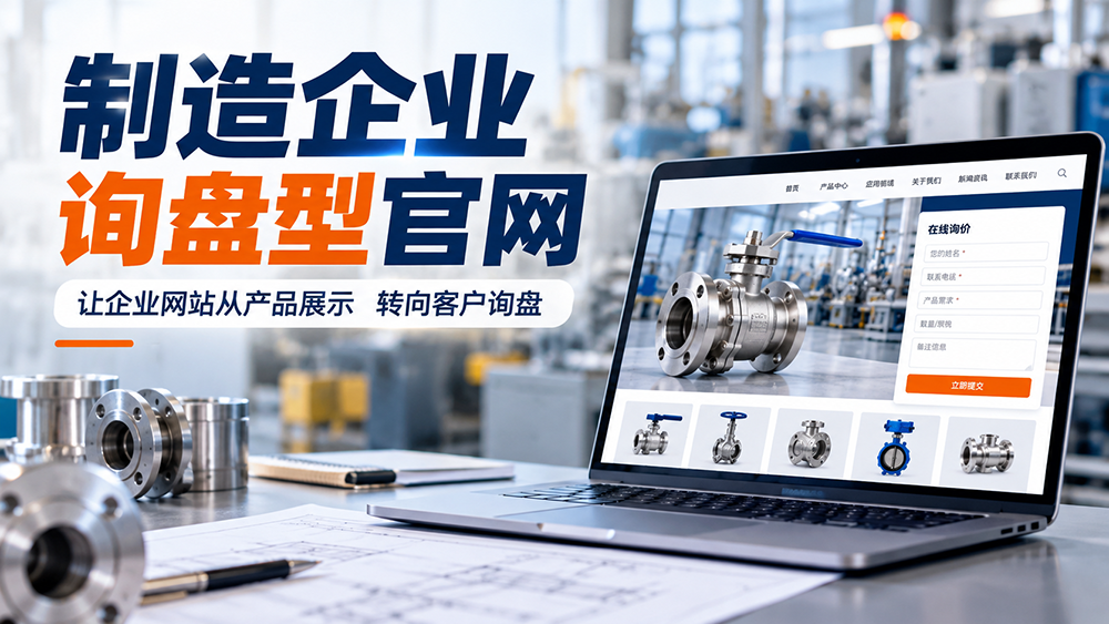 制造企业询盘型官网：如何让企业网站从产品展示转向客户询盘？