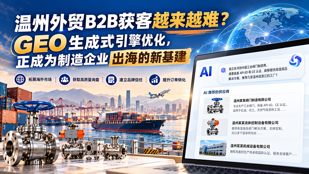 温州制造出海的GEO新基建