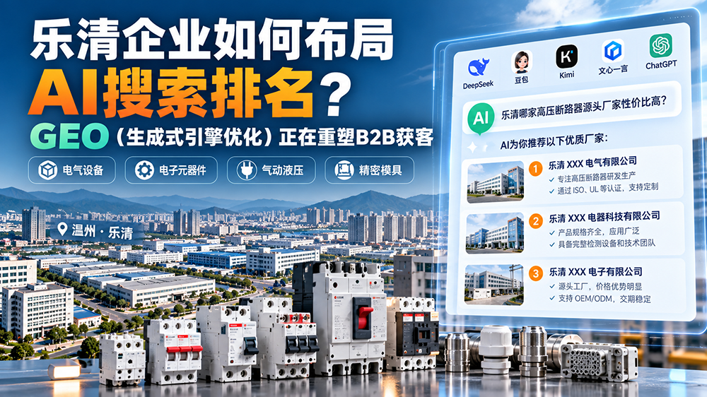乐清企业如何布局AI搜索排名？GEO（生成式引擎优化）正在重塑B2B获客